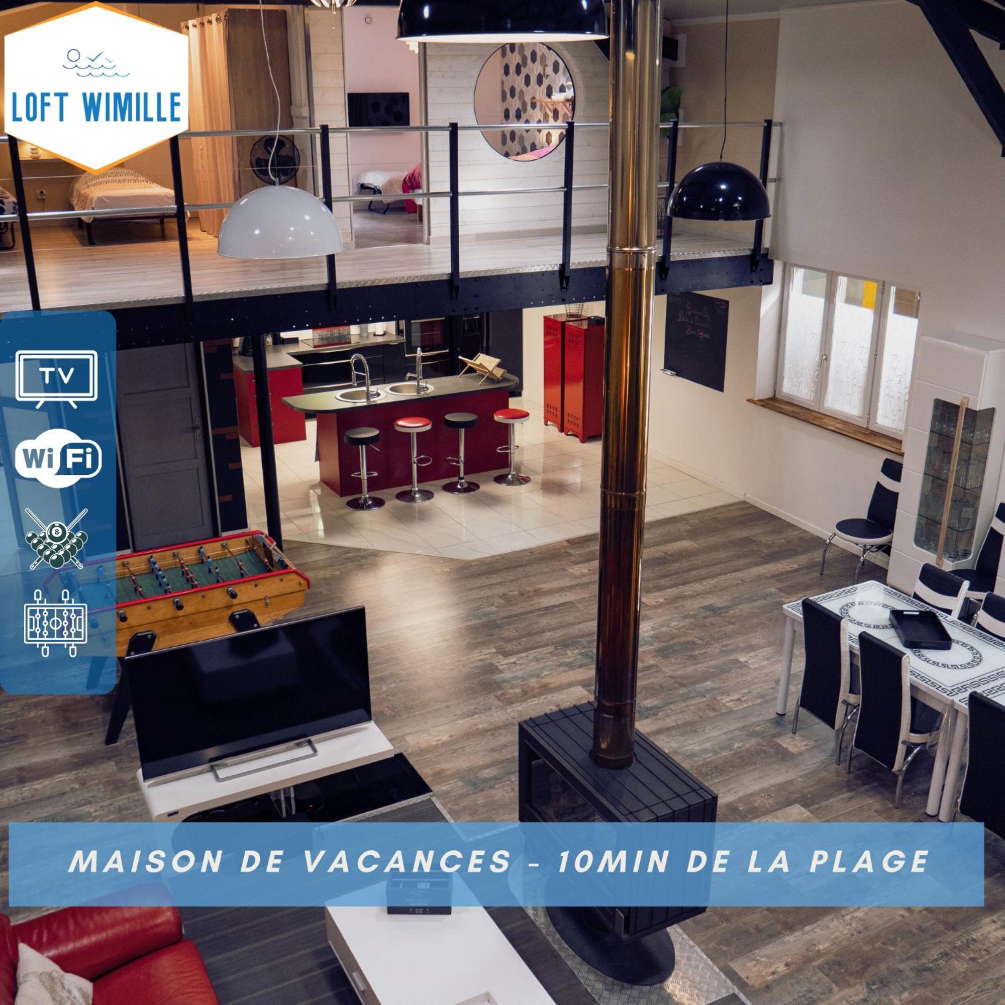 Loft Spacieux A Wimille, Proche De Nausicaa Et Des Plages, 8 Couchages Kültér fotó
